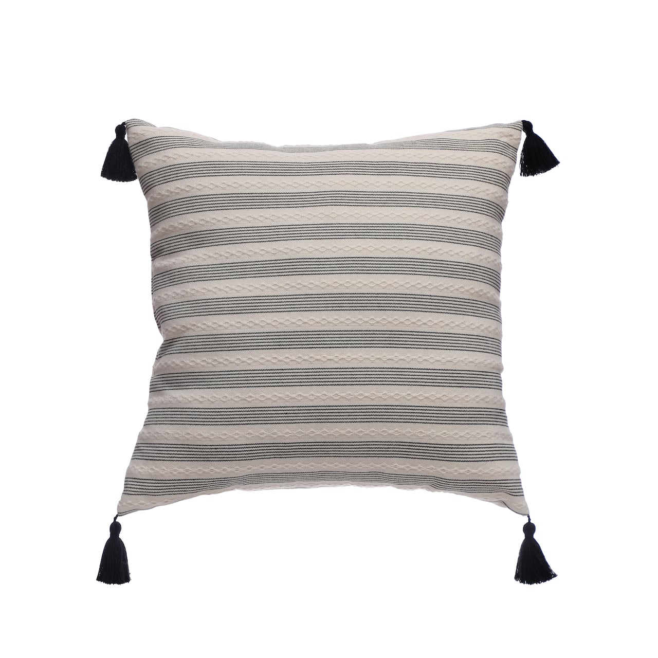 18" Black Striped Throw Pillow by Ashland®